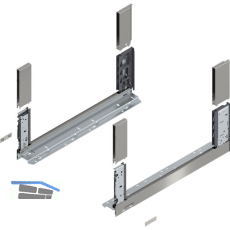 BLUM LEGRABOX free SET H�he C, TIP-ON, 40kg, NL 600, INOX