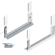 BLUM LEGRABOX free SET H�he C, TIP-ON, 70kg, NL 500, Seidenwei�