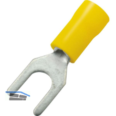 Gabelkabelschuh M8 Querschnitt 2,5 - 6 mm� isoliert gelb