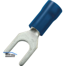 Gabelkabelschuh M3 Querschnitt 1 - 2,5 mm� isoliert blau