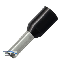 Aderendh�lse 1,5x6/12 mit Kragen schwarz