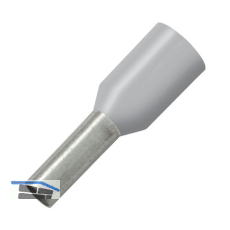 Aderendh�lse 2,5x18/24 mit Kragen grau