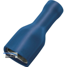 Flachsteckh�lse 6.3x0,8 Querschnitt 1 - 2,5 mm� vollisoliert blau