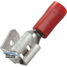 Flachsteckh�lse mit Abzweiger 6,3x0,8 Querschnitt 0,5 - 1,5 mm� isoliert rot