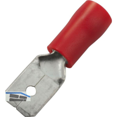 Flachstecker 4,8x0,5 Querschnitt 0,5 - 1,5 mm� isoliert rot