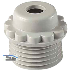 W�rgenippel PG21 mit Loch, RAL 7035 lichtgrau