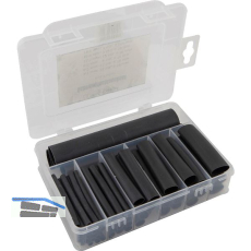 Sortimentsbox Schrumpfschlauch mit Kleber schwarz