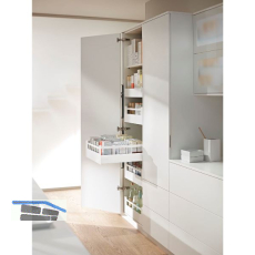 BLUM SPACE TOWER TANDEMBOX antaro mit Reling NL500 KB450 wei�