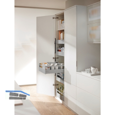 BLUM SPACE TOWER TANDEMBOX antaro mit Reling NL550 KB450 grau