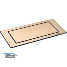 EVOline BackFlip, 2 Stk. Schukosteckdosen, USB-C-Charger, Messing Effekt