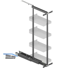 PEKA Hochschrank Standard Set KB 300 mm 900 - 1300 mm Anthrazit