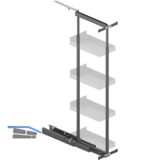 PEKA Hochschrank Standard Set KB 300 mm 1200 - 1600 mm Anthrazit