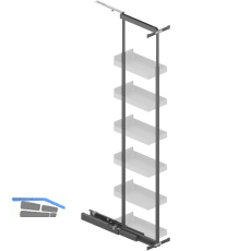 PEKA Hochschrank Standard Set KB 300 mm 1805 - 2205 mm Anthrazit