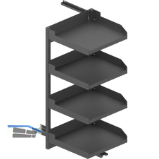 PEKA Pleno Maxi Standard Set 600-1300 rechts Anthrazit