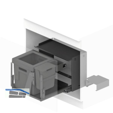 PEKA Abfallsystem Oeko Complet Aqua L KB 750/800/900 mm Anthrazit