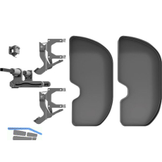 NINKA Eckauszug Trigon Halbkreis FB 600 mm rechts Dunkelgrau