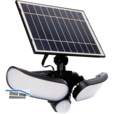 LED`S LIGHT Solar Wandleuchte mit Sensor, IP44, 5000K neutralwei�, schwarz