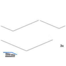 PEKA Antirutschmatten-Set Silikon 600-1900 Pleno Maxi Perlwei�