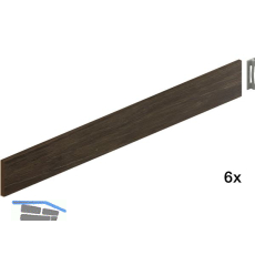 PEKA Relingeinsatz-Set Liro 450-1900 Pleno Maxi Standard Eiche gebeizt