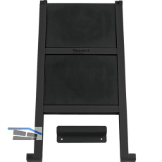 PEKA Klapptritt Stepolo 2 Aluminium Schwarz