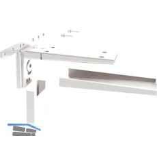 PEKA Massivholz-Tablartr�ger Pecasa Stahlblech mit Feinstruktur wei�