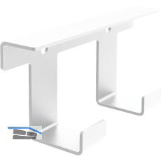 PEKA Hakenleiste 2 Haken Pecasa Stahlblech mit Feinstruktur wei�