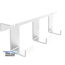 PEKA Hakenleiste 3 Haken Pecasa Stahlblech mit Feinstruktur wei�