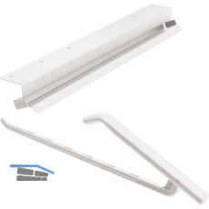 PEKA Hosenhalter-Set 800 mm Pecasa Stahlblech mit Feinstruktur wei�