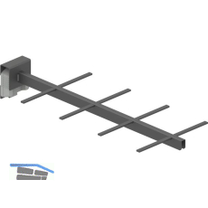 PEKA Flaschentrenngitter KB 275mm Spider Anthrazit