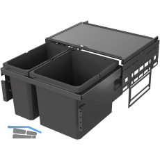 VS ENVI Space Abfalltrennsystem KB 600 mm 1 x 29/1 x 16 Liter Lava