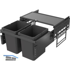 VS ENVI Space S Abfalltrennsystem KB 600 mm 2 x 15,5 L Lava