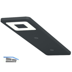 Unterbauleuchte Roe, schwarz, 3er Set mit Netzger�t