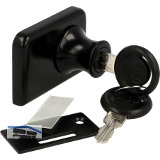 SISO Zylinder Glast�rschloss Vetro-Double gleichsperrend, Zamak schwarz