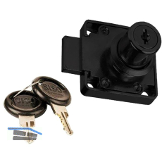 SISO Zylinder Kastenschloss 850 rechts verschiedensperrend, Zamak schwarz