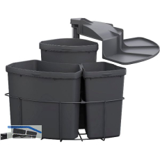 VS ENVI Einbau-Abfallsammler Center 3-fach Lava