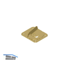 ITALIANA FERRAMENTA Fixierungsriegel, 57 x 50 mm, Stahl verzinkt