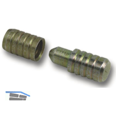 F�hrungsd�bel 2-teilig 8x22 mm Stahl gelb verzinkt