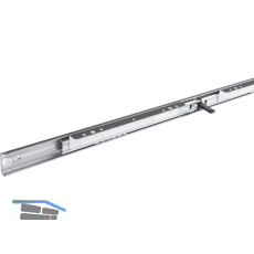 Ausziehtischf�hrung BASIC SYNCHRON,ohne Bremse,Auszugsl�nge 1081 mm,verzinkt