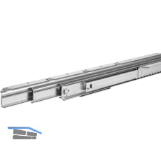 CLASSIC Ausziehtischf�hrung, Auszugsl�nge 2328 mm, 90 kg, Stahl verzinkt