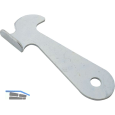 ITALIANA FERRAMENTA Schlie�haken, 62 x 25, 5 x 7 mm, Stahl wei� verzinkt