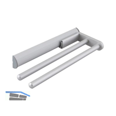 Geschirrtuch-Auszug Eris 2-armig 465 mm Alu eloxiert natur