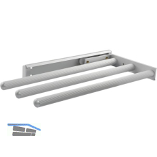 Geschirrtuch-Auszug Pluto 3-armig 325 mm Alu eloxiert matt