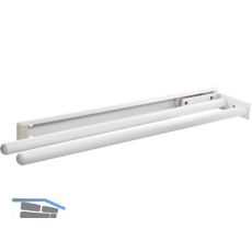 Geschirrtuch-Auszug Pluto 2-armig 442 mm Alu Wei�