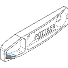Ausgleichssicherung Alu 77 FRONTSLIDE Kunststoff silber