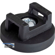 EVOline Haftmagnet schwarz mit Kabelbinder