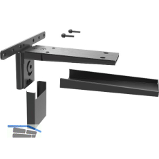 PEKA Massivholz-Tablartr�ger Pecasa Stahlblech mit Feinstruktur schwarz