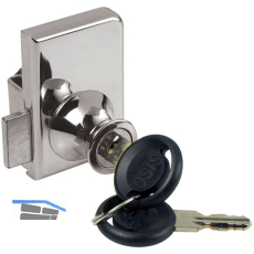 SISO Zylinder Glast�rschloss Vetro-Double verschiedensperrend, Zamak verchromt