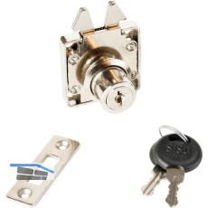 SISO Zylinder Rollladenschloss 855, Stahl vernickelt