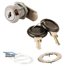 SISO Zylinder-Hebelschloss Holzmontage verschiedensperrend, verchromt