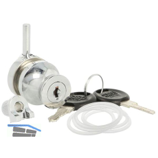 SISO Zylinder Glast�rschloss 689 gleichsperrend, Zamak verchromt